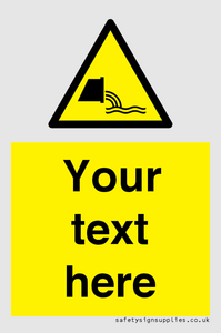 Custom Warning sewage effluent outfall